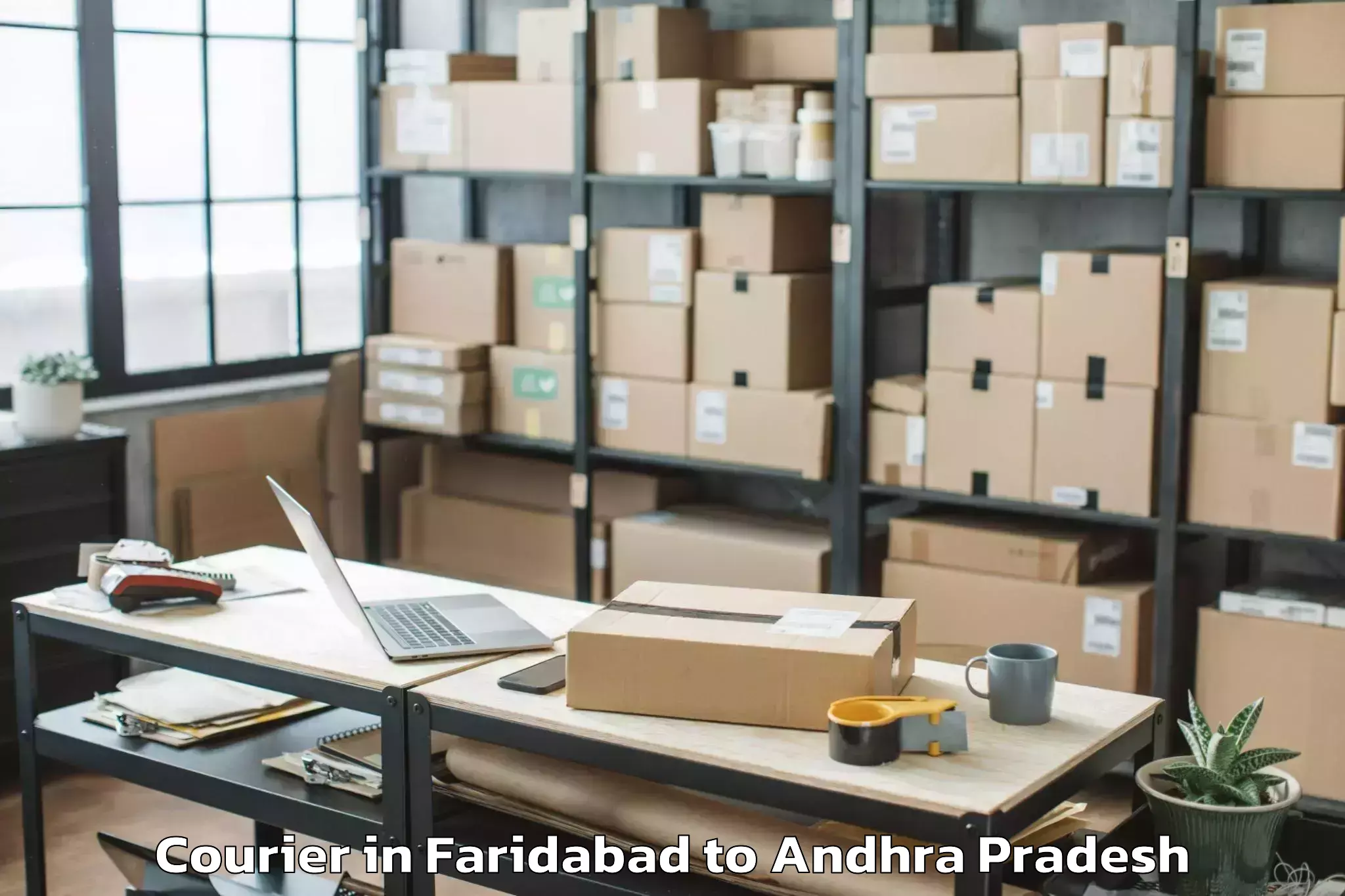 Book Faridabad to Jangareddygudem Courier